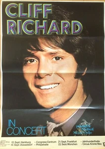 CLIFF RICHARD 1977 TOUR - orig. Concert Poster - Konzert Plakat  - DIN A1 - F/U - Bild 1 von 1