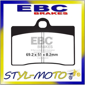 Fa095 Organic Front Left Brake Pads Ebc Gas-Gas Sm 400 Fse 2001-2002 - Picture 1 of 1