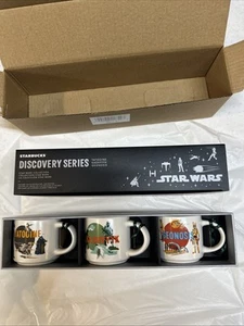 Disney Star Wars 2025 Starbucks Discovery Serie 3 Mini Taza Adornos Set ¡NUEVO! - Imagen 1 de 3