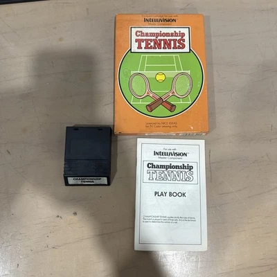 Championship Tennis Intellivision INTV/Nice Ideas CIB Complete in Box w/Manual - Image 1 of 4