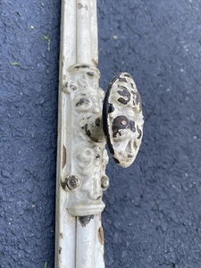 Original Victorian Cast Iron Window Handle Set ,in original patina #B - Picture 1 of 12