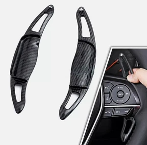 Carbon Fiber Steering Wheel Shifter Paddle Extend For Toyota Camry Avalon Crown - Picture 1 of 6