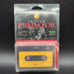 Johnny Stewart Premium Predator Wildlife Calls Cassette Cat Distress New - Picture 1 of 3