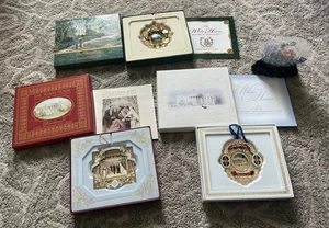 3x White House Historical Association Christmas Ornament Set 2005-2007 - Picture 1 of 7