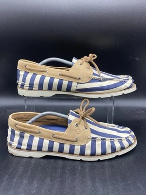 Sperry Leeward 2Eye Vintage Stripe Boat  Mens Size 12 Casual Shoes STS19220 - Image 1 of 4