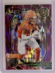 2024 Panini Select - Rome Odunze #236 Purple Prizm Shock 009/360 - Chicago Bears - Bild 1 von 3