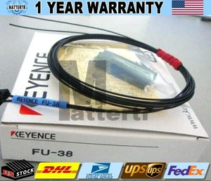 KEYENCE FU-38 Fiber Optic Sensor NewKD US Free TAX - Picture 1 of 7