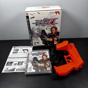 Time Crisis 4 Bundle w/GunCon 3 (no Sensors) PS3 CIB GREAT CONDITION - Picture 1 of 13