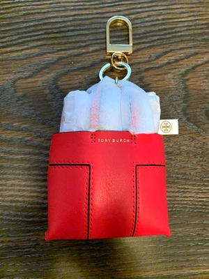 NUEVO CON ETIQUETAS TORY BURCH MINI BOLSO DE MANO ENCANTO LLAVERO LLAVERO Foto 1 de 4