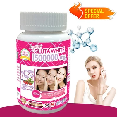 White Gluta Supreme Capsules - Promotes Skin Whitening and Anti-Aging - Image 1 of 4