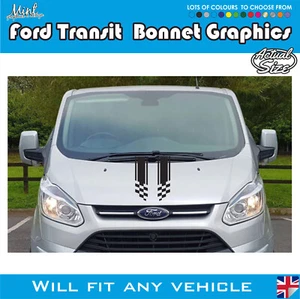 Ford Transit Custom Motorhaubenstreifen Wohnmobil Grafik Aufkleber Campervan 245 - Bild 1 von 6