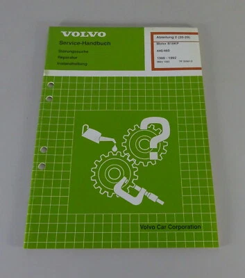 Manual de Taller Volvo 440/460 Motor B 18 Kp Año Fab. 1988-1992 Stand 03/1992 - Imagen 1 de 2