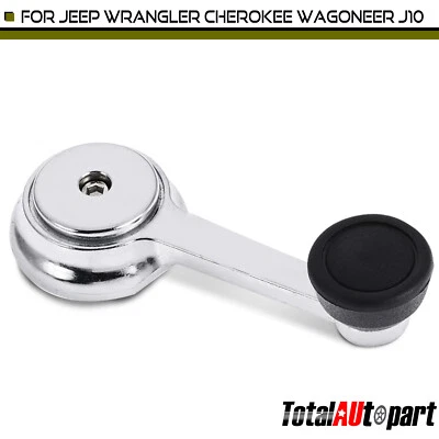 Manivela de ventana cromada para Jeep Cherokee Grand Wagoneer Wagoneer izquierda/derecha Foto 1 de 4