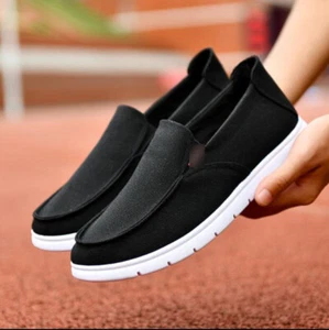 Neu Herren Freizeit Flats Kung Fu Kampfkunst Tai Chi Fahrschuhe atmungsaktiv weich - Bild 1 von 15