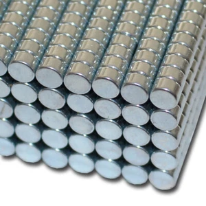 10 DISCOS DE NEODIMIO IMANES D4x3 mm NdFeB N42 MURO FUERTE OFICINA 600G AXIAL REDONDO - Imagen 1 de 2