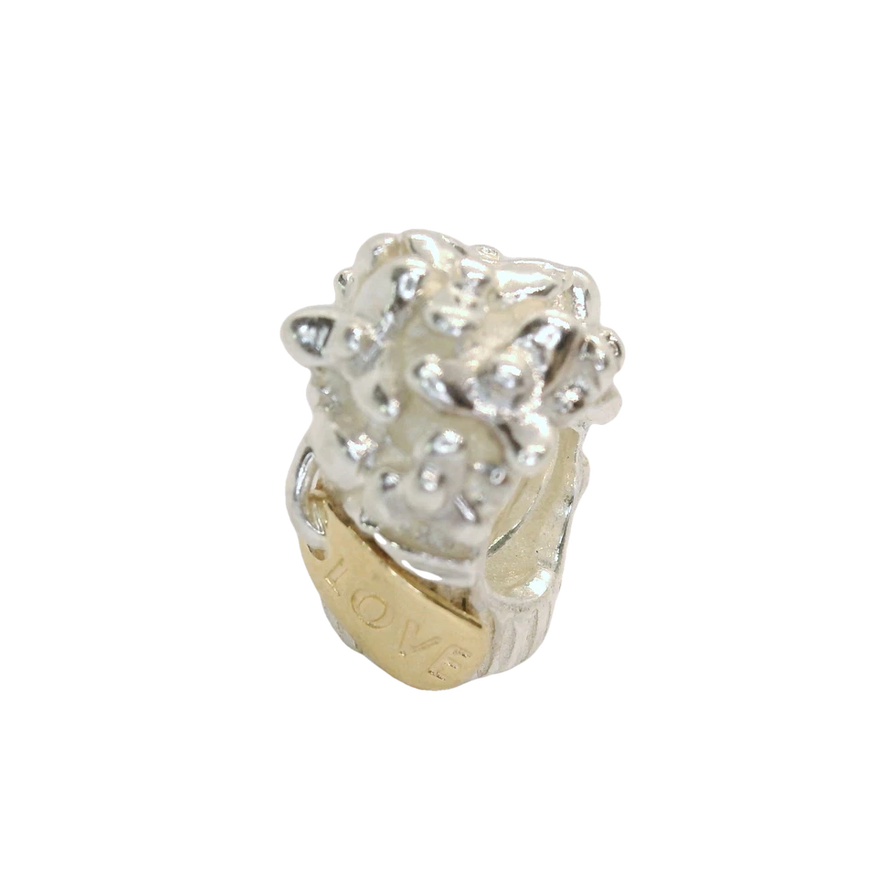 Genuine Pandora 790441 Silver and 14ct Yellow Gold Love Bouquet Charm - Image 1 of 1