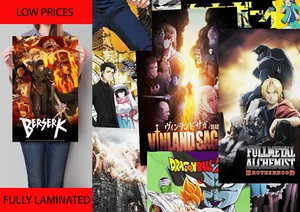 Anime Posters Wall Art Manga Animation Movie TV Poster Prints Laminated A5 A2 - Picture 1 of 107