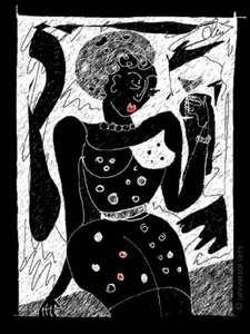 JACQUELINE DITT - The Last Martini - antes / después Orig.Druck Graphics ltd.sign. - Imagen 1 de 4
