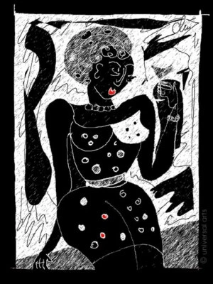 JACQUELINE DITT - The Last Martini - before / after Orig.Druck Grafik ltd.sign. - Bild 1 von 4