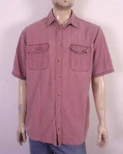 vintage 90s RedHead Faded Rose/Muted Red Shirt Light Cotton SZ LT - Picture 1 of 3