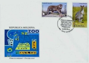 Moldova stamps! FDC (First Day Cover), Zoological Garden of Chisinau, MNH, 2013 - Picture 1 of 2