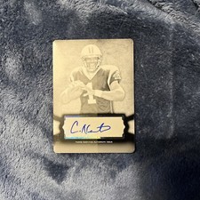 2011 Cam Newton Topps supreme Football Printing Plate Rookie Auto Black!