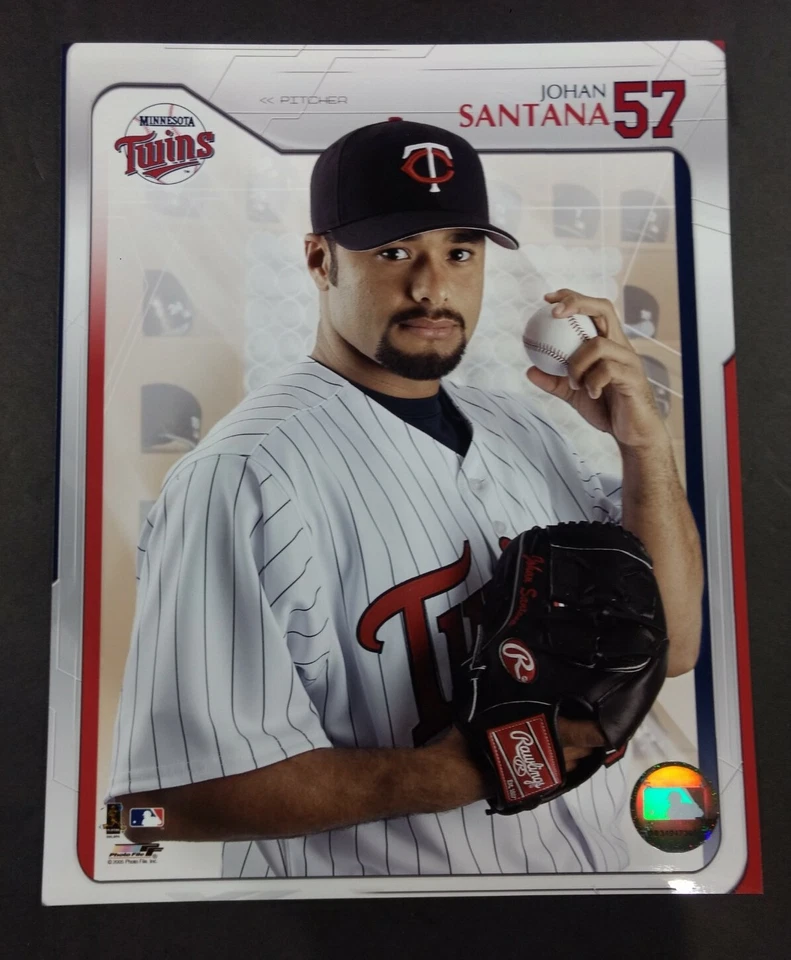 FOTO de los gemelos de Minnesota de Johan Santana 2005 Studio Series 8X10 Foto 1 de 1