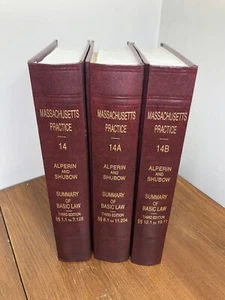 Massachusetts Practice Summary Of Basic Law Alperin And Shubow Third Edition - Picture 1 of 11