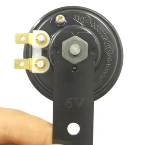 6V/105db Laut Schwarz Universal Hupe Ersatz Horn Für Motorrad Roller Motorräder - Bild 1 von 9