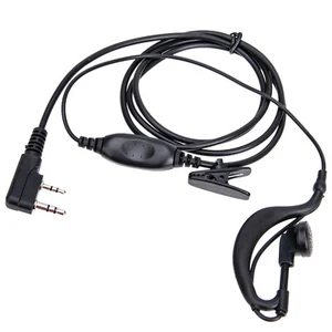 2Pin Covert Headset Earpiece Mic for KENWOOD BAOFENG UV5R Radio Walkie Talkie - Zdjęcie 1 z 4
