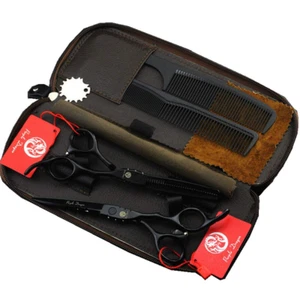Tijeras de corte y barbería profesionales Purple Dragon Japan 440C para peluquer - Picture 1 of 12