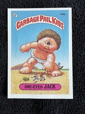 1985 Garbage Pail Kids “One-Eyed Jack” 44b, Series 2 Die-Cut, NM!