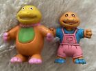 1992 Set Of 2 vintage Soma Love Dino PVC Toy Mini Dinosaur Miniature Figurines