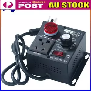 AC 220V 4000W Variable Voltage Regulator Speed Motor Fan Control Controller Acc. - Picture 1 of 8