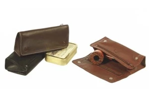 Bolsa de cuero para 1 o 2 pipas, 2 tabaco y accesorios Testadimoro - Imagen 1 de 1
