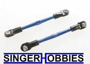 Traxxas 3139a Turnbuckles aluminum blue-anodized toe links 59mm 2 assembled TRA1 - Picture 1 of 2