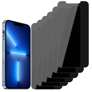 Bulk Lot 10X Privacy Tempered Glass Screen Protector For iPhone 14 13 12 11 Pro - Picture 1 of 11