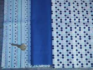 Stoffreste Blau Türkis Nähen Patchwork kleinere Projekte - Bild 1 von 3