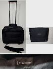 Vtg rare* Travelpro Carry On rolling business Briefcase 5211 & Laptop Bag LkNew