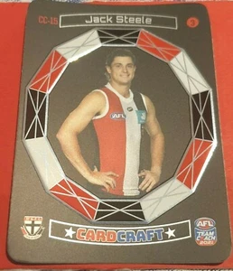 2021 team Coach Card Craft Jack Steele CC-15 #3 - St Kilda Saints - Picture 1 of 1