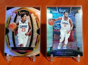 2018-19 Select PATRICK BEVERLEY & LOU WILLIAMS Silver Prizm Non Auto - Picture 1 of 3