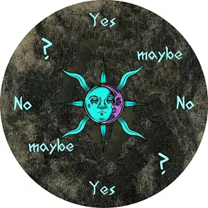 5" Pendelbrett - Wehen Wahrsagerei Message Board ""Sun Moon"" schwarz - Bild 1 von 1