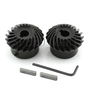 2 piezas 2M20T Paraguas Metal Espiral Bisel Engranaje Helicoidal Motor Engranaje 18 mm Agujero - Imagen 1 de 4