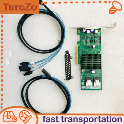 SuperMicro AOC-S2308L-L8i Ports 8  IT Mode PCIe 6Gb/s + 2* SFF8087 SATA Cable - Image 1 of 4