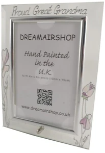 Proud Great Grandma Photo Frame (Portrait) Sweet pea -Dreamair - Picture 1 of 2