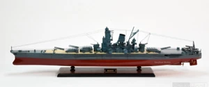 Modellino nave Musashi corazzata giapponese 40", nuovo, legno/metallo 1:250 - Foto 1 di 19