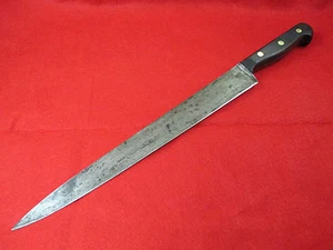 Spada e scudo in acciaio al carbonio da 12 pollici affettando / coltello da intaglio - Foto 1 di 11