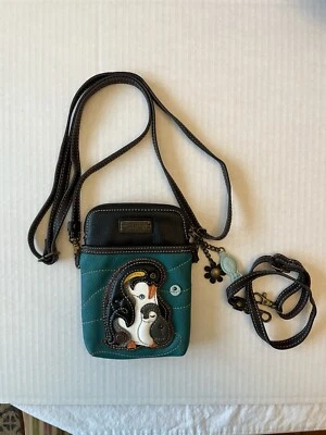 Bolsos de Mano Chala Pingüinos Verde Teléfono Celular Bandolera Bolso de Mano Cartera Cuero Sintético Foto 1 de 4