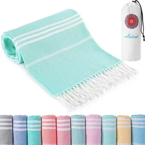 Turkish Beach Towel Oversized Quick Dry Sand Free Blanket - Picture 1 of 5