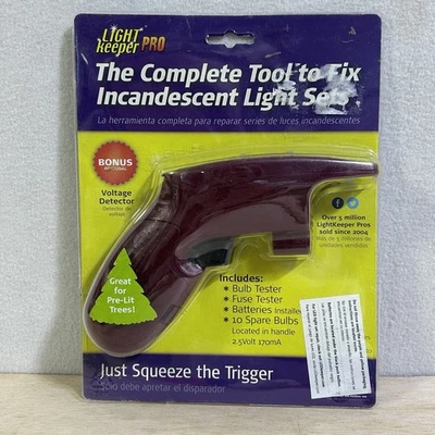 Light Keeper PRO Christmas Lights Incandescent Bulb Repair Tool w/Spare Bulbs - Image 1 of 2